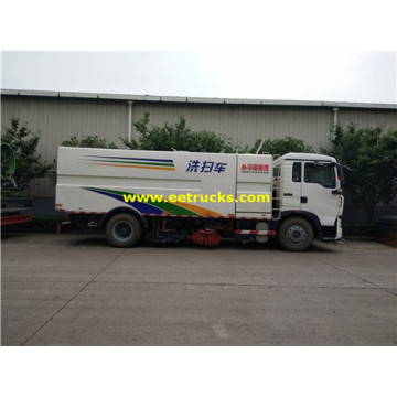 HOWO 10 CBM Vacuum Road Sweeper Xe tải