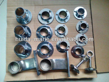 ss closet tube and zinc alloy support; clothes hanging