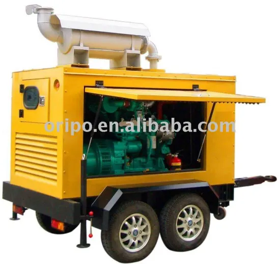 famous brand Shangchai mobile generator set with worldwide maintain service