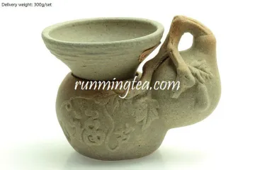 Jingde Town Porcelain Gourd Shape Tea Strainer