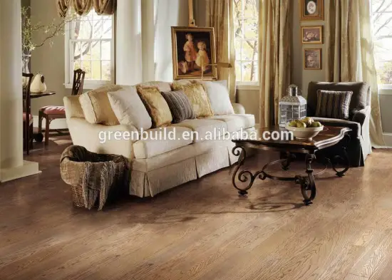 Hand scrape Oak Parquet Wood Flooring Price