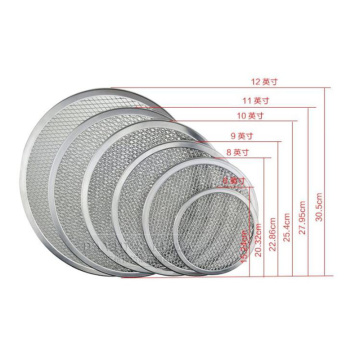 silver round 6-18 inches Pizza Mesh Screens