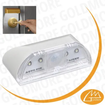 Goldmore 3 silver/golden color sensor light, 4 led pir motion sensor light, keyhole sensor light
