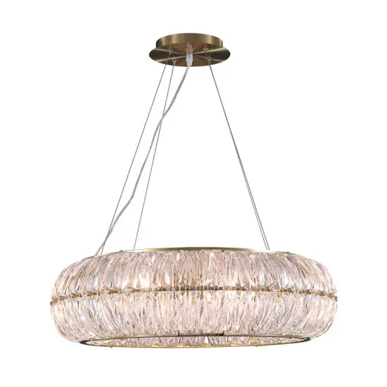 INSHINE White Crystal Abstract Pendant Light