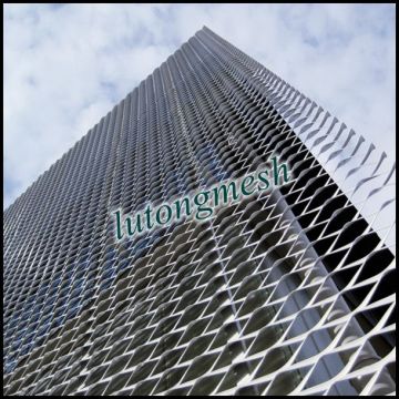 Decorative office building Aluminum expanded metal mesh