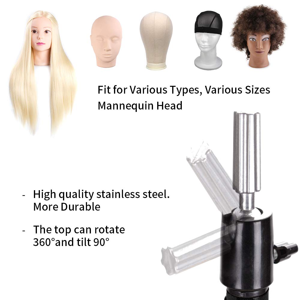 Black Wig Tripod With Tray 7