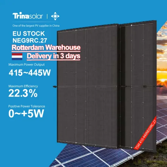 Europe Rotterdam Warehouse: In-Stock Trina Solar TSM-NEG9RC.27 Vertex S+ Bifacial PV Modules in Various Power Ratings (400W - 445W) - All Black