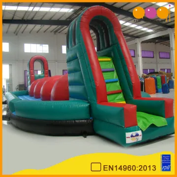 aoqi inflatable big ball obstacle game inflatable Wipeout Game for sale with free EN14960 certificate