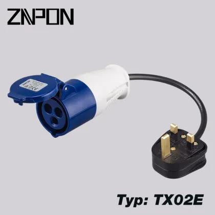 16A to 13A 250V Hook Up Adapter