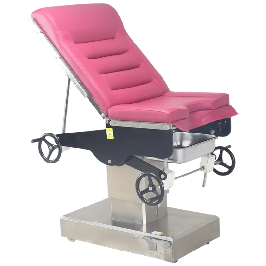 Manual gynecological examination bed