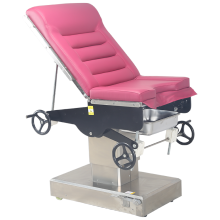 Manual gynecological examination bed