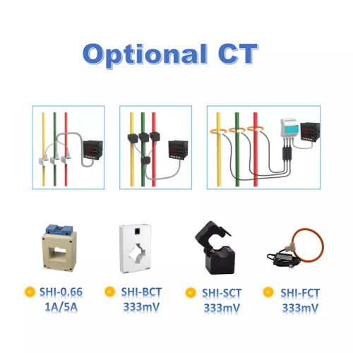 Medidor de panel digital multifunción MODBUS MODBUS RS485 RS485