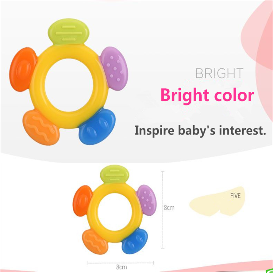 آموزش ایمنی کودک اسباب بازی BPA رایگان سیلیکون Teether