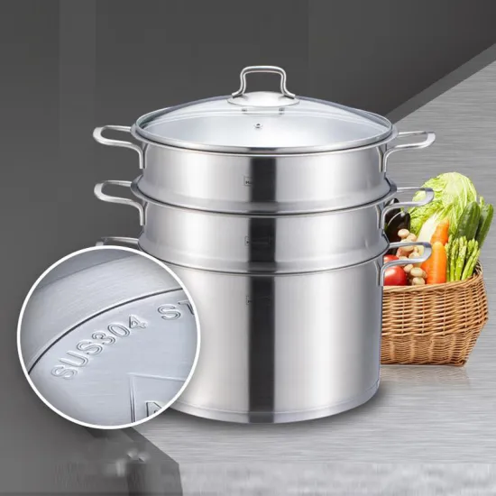 304 Stainless Steel Steamer Pot 3 layers