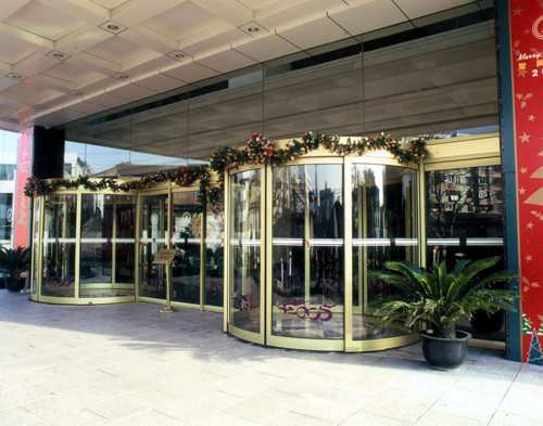 Automatic Curved Sliding Doors for Office Buildings