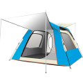 新しいフルアットマティックキャンプ4コーナーテント屋外肥厚雨プルーフポップアップダブルフォーサイドテント