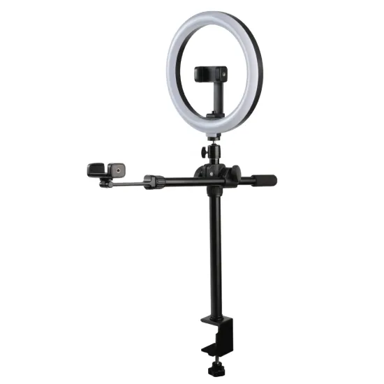 Studio LED Fill Ring Light Kit with Mobile Phone Holder for Live Broadcast & Vlogging