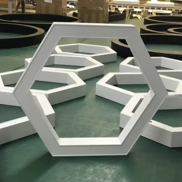 Hlinear L6060-H-600 Hexagon Series Linear Light Hanging Ceiling LED Hexagon Lights for Home Chandelier Office Linear Light