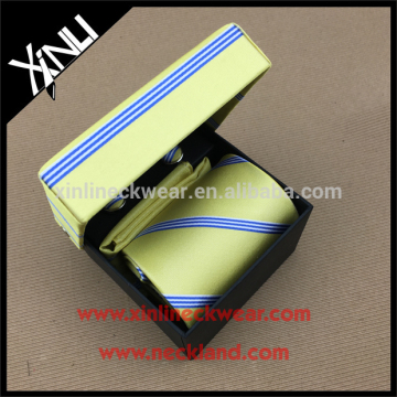 100% Silk Woven Tie And Cufflinks Gift box