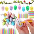 12 Easter Eggs with Color Pens Decorations Kit