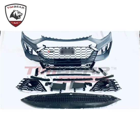 RS4 Style ABS Plastic Body Kits - Front Face Grille Bumper for Audi A4L 2021