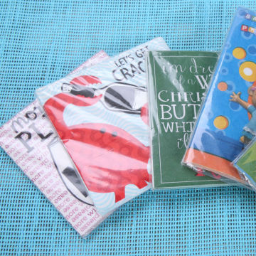 Flexo Printing Table Napkin/Animal Print Paper Napkins/Art Design Printed Paper Napkin