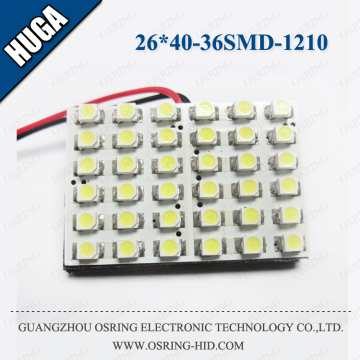 OSRING 26mm*40mm SV8.5 Wedge BA9S 36 SMD 1210 with 3 Adapters auto led reading lamp