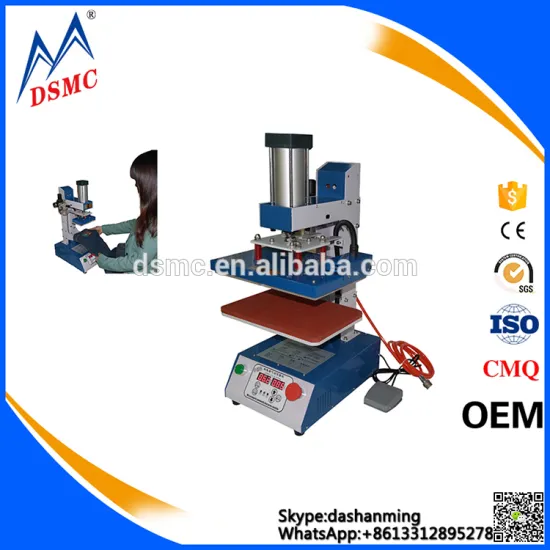 Guangzhou mini air cylinder printing machine for label, t-shirt logo,card
