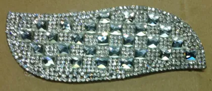 Leaves Rhinestone Motif, Hot Fix Rhinestone Applique