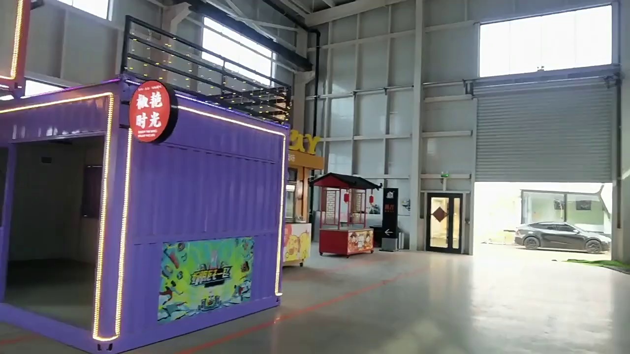 Mobile Exhibition Hubs with Compact Folding Design for Parks