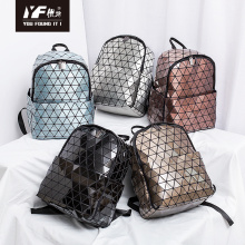 Geometric backpack diamond lattice travel bag waterproof backpack for school