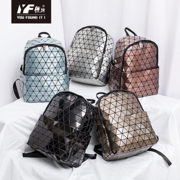 Geometrischer Rucksack Diamond -Gitter -Reisetaschen wasserdichtes Rucksack für die Schule