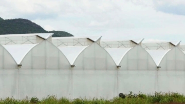 Double Layer Inflatable Film Multi span Greenhouse