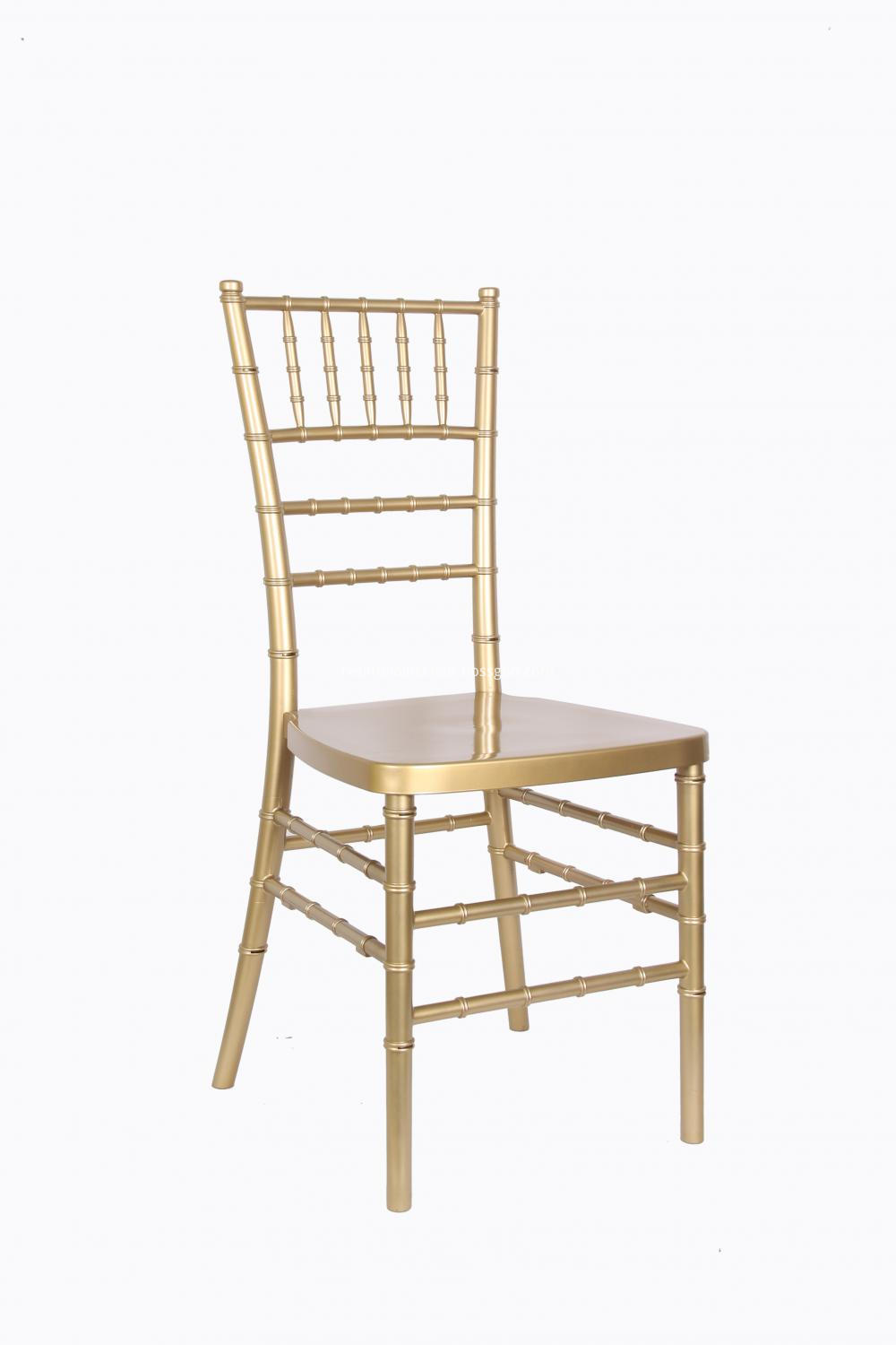 gold resin chiavari chair