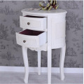 Vintage Bedside Table White Nightstand Shabby