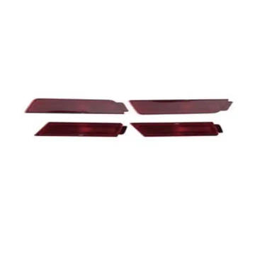 ชิ้นส่วนอัตโนมัติสีแดง - เครื่องหมายด้านหน้าและด้านหลังสำหรับ Dodge Challenger 2008-2022