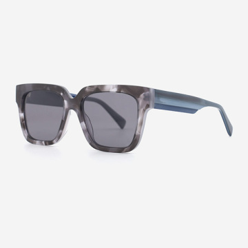 Classic Square Shape Acetate Men's Sunglasses 23A8127