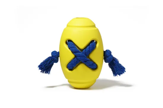 Treat Dispensing Rugby Rope Dog Toy