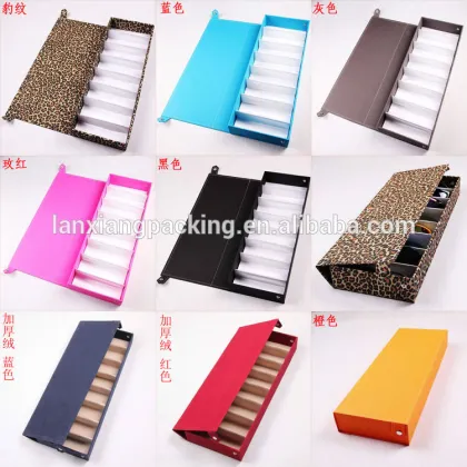 Folding Red Waterproof Glasses Case Display Cases,Glasses Paper Display Box