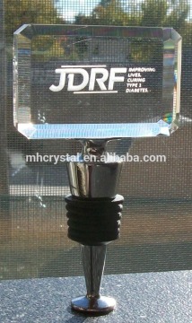 Engraved CRYSTAL Bottle Stopper MH-QT0402