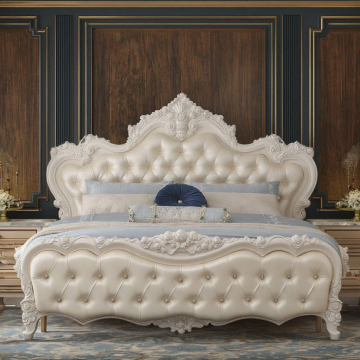 European Style Luxury Modern Solid Wood Bed with Storage for Home and Hotel Use