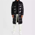 Hitam Long Men&#39;s Down Jacket Fashion