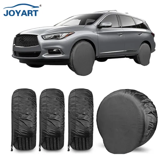 Universal 4 Pack Tough Tire Covers for Wheels 26-32 Inches - Fits Trucks, SUVs, Trailers, Campers, RVs