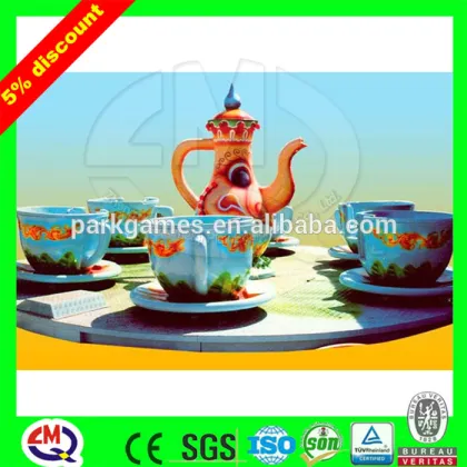 Amusement tea cup equipment for family entertainment center