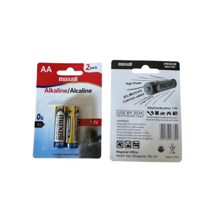 Maxell Battery LR6 AA for TV Remotes, Fingerprint Locks, Toy Cars, and More