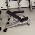 Banco de pesas de pesas de levantamiento de pesas ajustables en el gimnasio