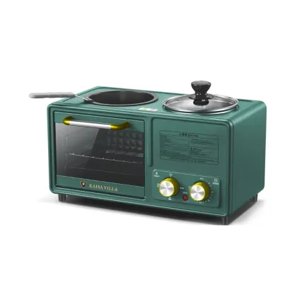 Ultimate Morning Essentials: A Comprehensive 3-in-1 Breakfast Maker, Toaster Oven, and Coffee Pot