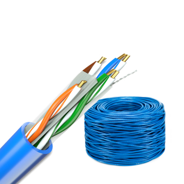 China Best Selling 24AWG Copper Underground UTP CAT6A Network Cable with Reel Tester