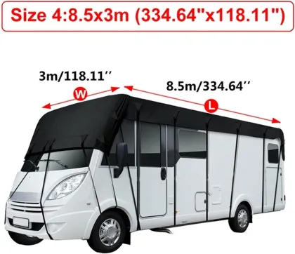 Waterproof RV Cover for Trailers, Campers, and Motorhomes
