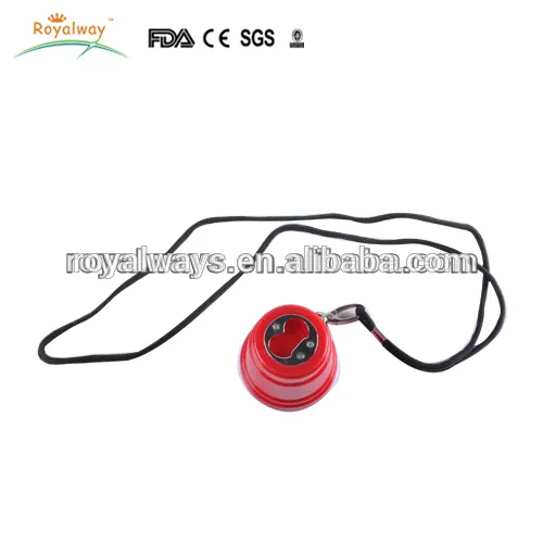 Hot selling BPA free 2oz lanyard shot glass